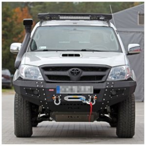 Front steel bumper with winch plate MorE 4x4