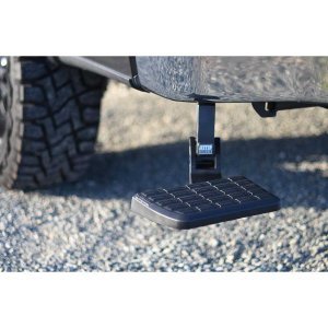 Retractable bumper step (double exhaust) RealTruck AMP