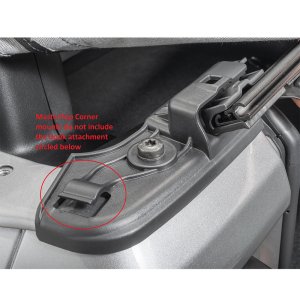 Corner tailgate bar retainers MasterTop