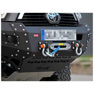 Front steel bumper with winch plate MorE 4x4
