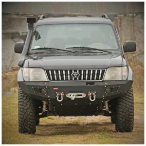Front steel bumper with winch plate MorE 4x4