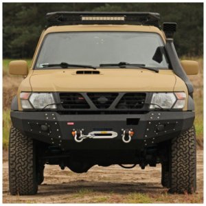 Front steel bumper with winch plate MorE 4x4