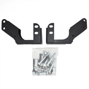 Double shear brackets for rear shocks black V2 Agile Offroad