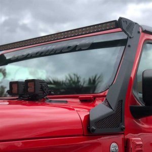 LED light bar 50 " dual row with windshield light mount bracket Go Rhino