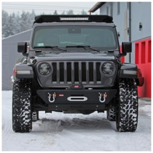 Front steel short bumper with winch plate MorE 4x4
