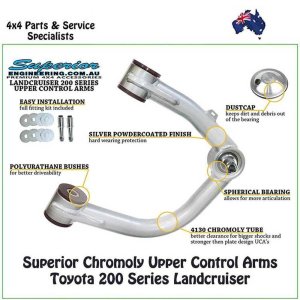 Upper control arm kit Superior Engineering Lift 2-6"