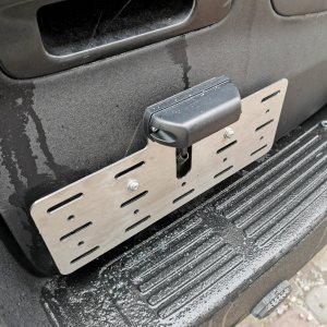 License plate bracket (US) Bison Gear