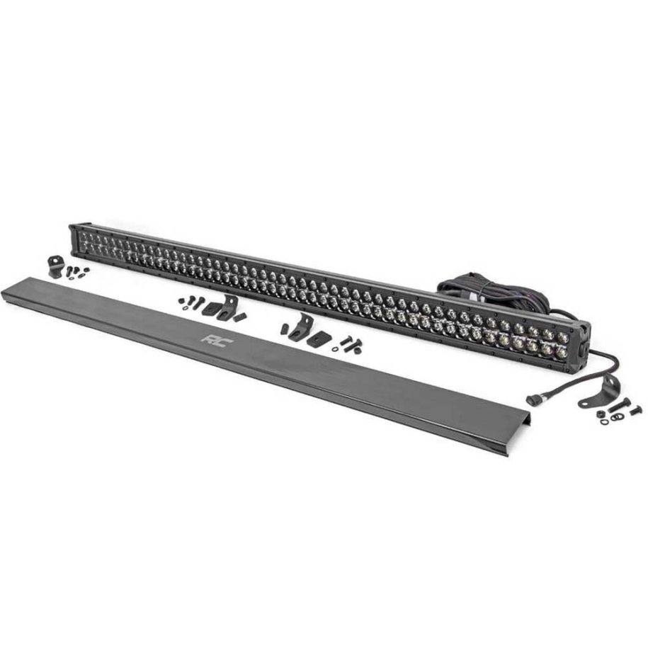 LED light bar 50" dual row amber DRL spot/flood Rough Country Black Series