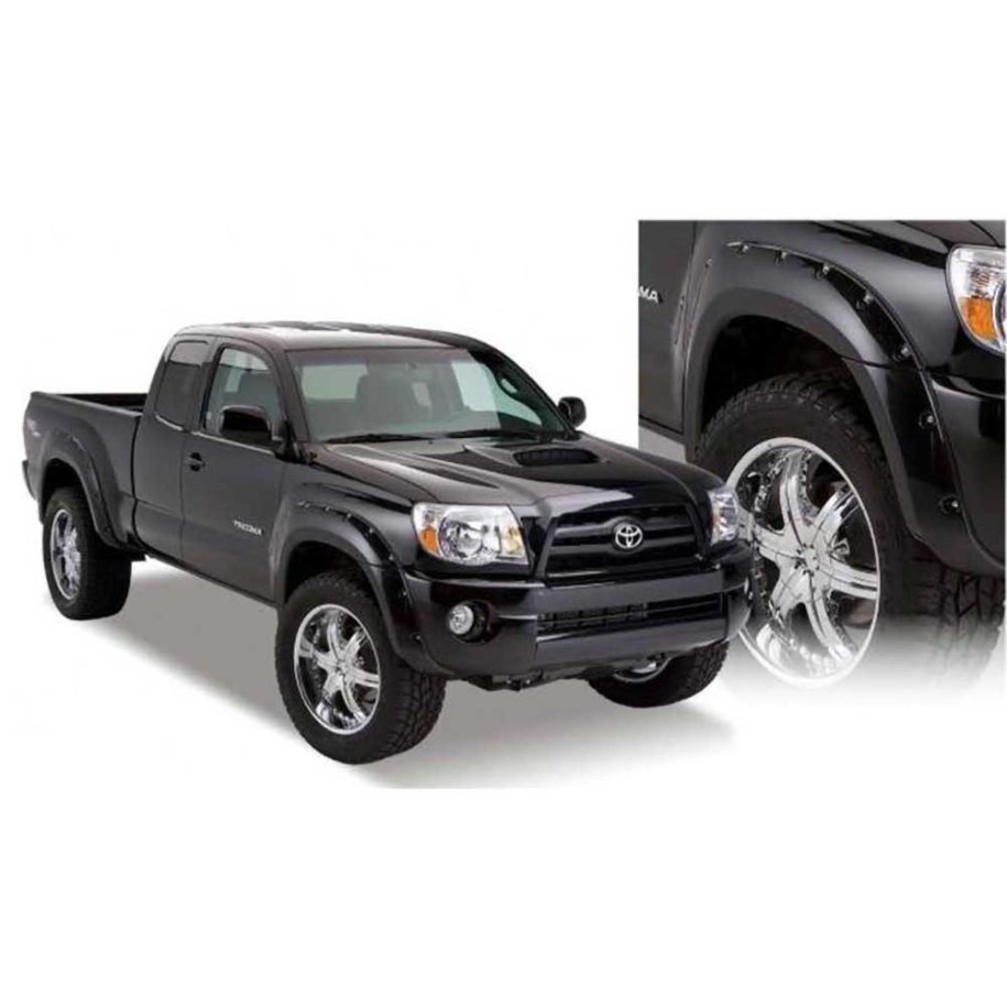 Front and rear fender flares Husky Liners Pocket Style long bed