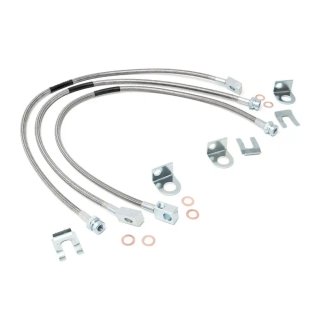 Front and rear extended brake lines Rough Country Lift 4-6"