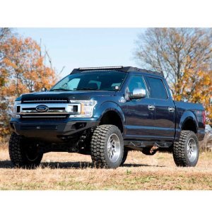 Roof rack system with front and rear LED light bar 40" Rough Country