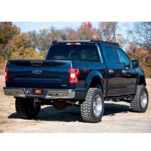 Roof rack system with front and rear LED light bar 40" Rough Country