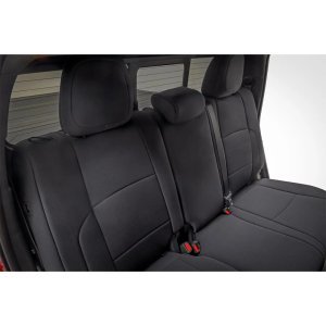 Seat cover set neoprene black Rough Country Double Cab