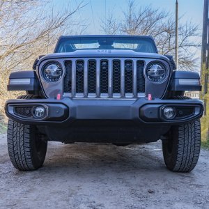 Front plastic bumper OFD with sensor holes
