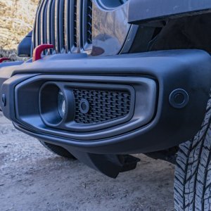 Front plastic bumper OFD with sensor holes