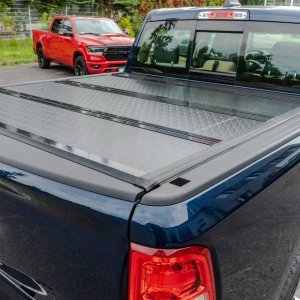 Hard tri-fold bed cover low profile OFD Double Cab