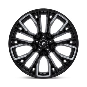 Alloy wheel D849 Rebar Gloss Black Milled Fuel